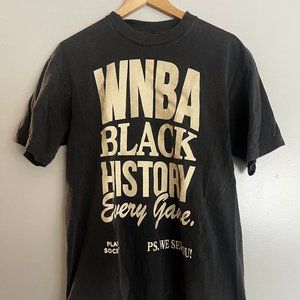 Playa Society WNBA Black History Every Game T-Shirt (Medium)